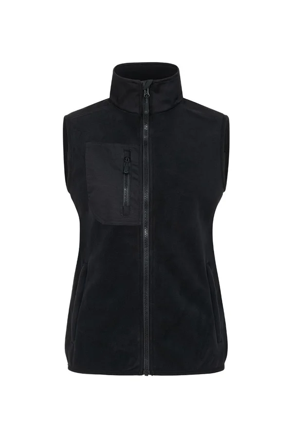 Women´s Canvas Fleece Vest Black