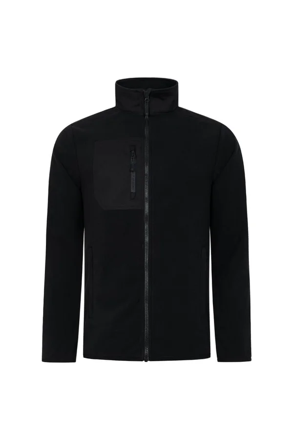 Men´s Canvas Fleece Jacket Black