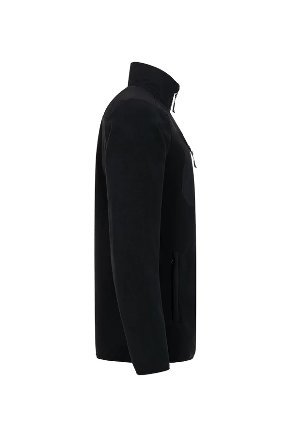 Men´s Canvas Fleece Jacket Black