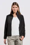 Women´s Canvas Fleece Jacket Black
