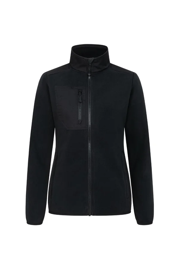 Women´s Canvas Fleece Jacket Black