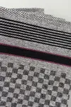Grubentuch (10er Pack) Black-Grey Check