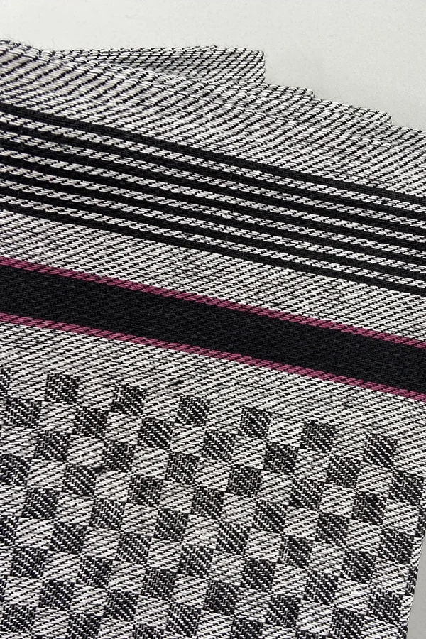 Grubentuch (10er Pack) Black-Grey Check