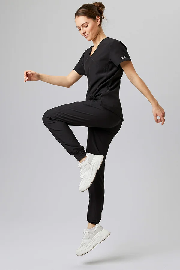 Sportsline Damen-Kasack, Slim Fit Black
