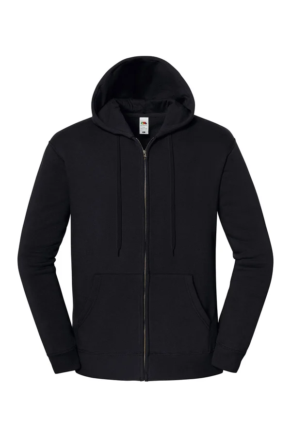 Iconic Premium Hooded Sweat Jacket Black