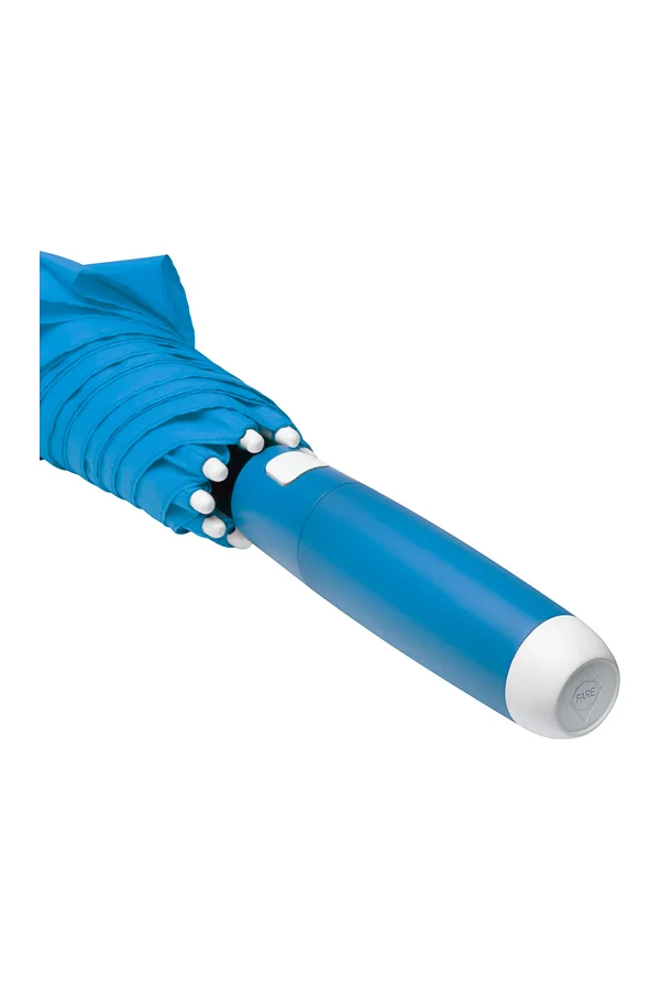AC-Midsize-Stockschirm FARE® Whiteline cyan