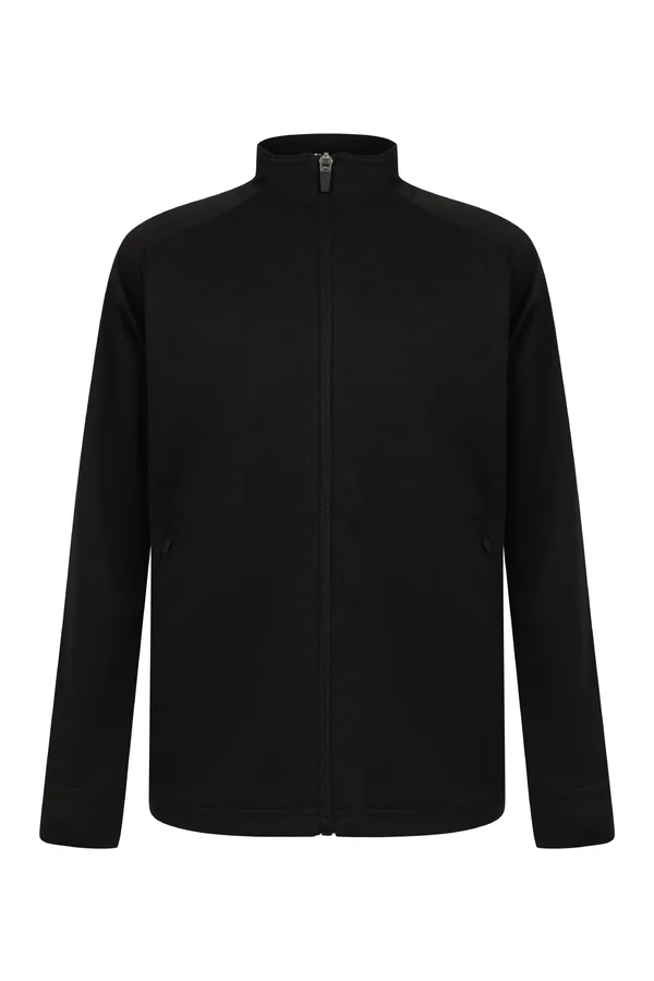 Kids Knitted Tracksuit Top Black