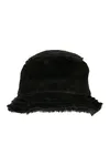 Fake Fur Bucket Hat Black