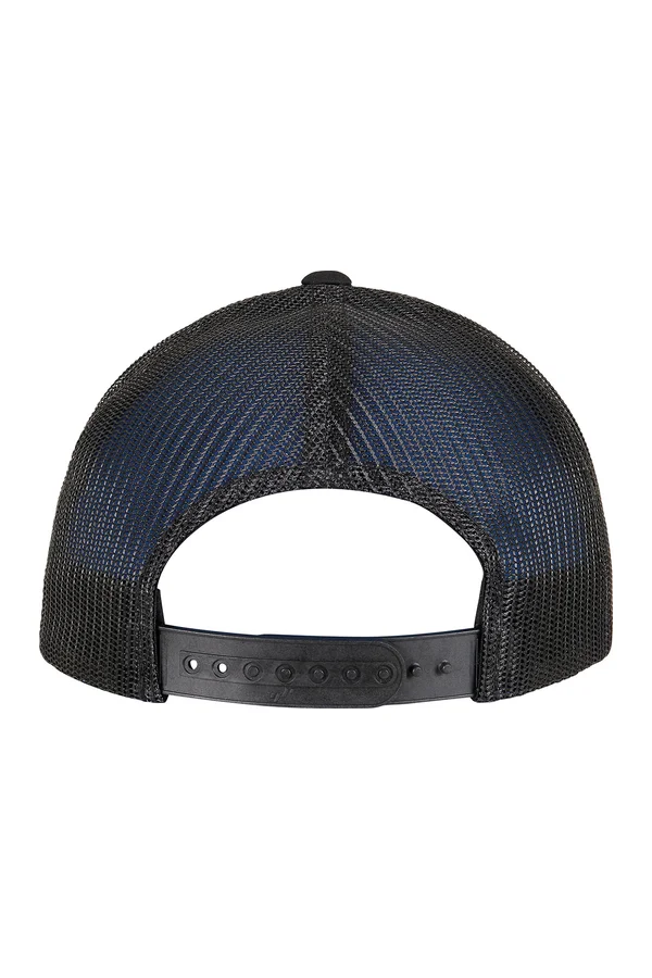 Trucker Recycled Polyester Fabric Cap Black