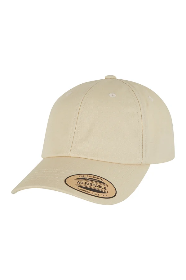 Low Profile Cap with Elastic Snip Beige
