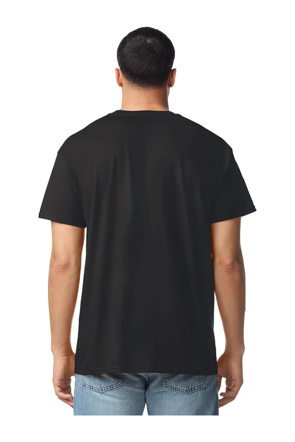 Light Cotton Adult No Label T-Shirt Black