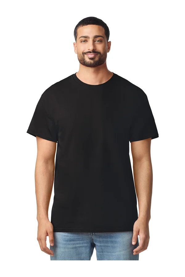 Light Cotton Adult No Label T-Shirt Black
