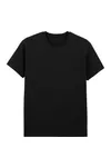 Light Cotton Adult No Label T-Shirt Black