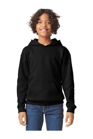 Softstyle® Midweight Fleece Youth Hoodie Black