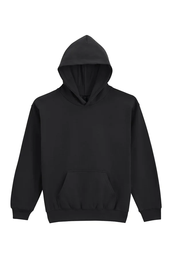 Softstyle® Midweight Fleece Youth Hoodie Black