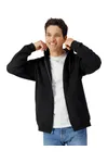 Softstyle® Midweight Fleece Adult Full Zip Hooded Sweatshirt Black