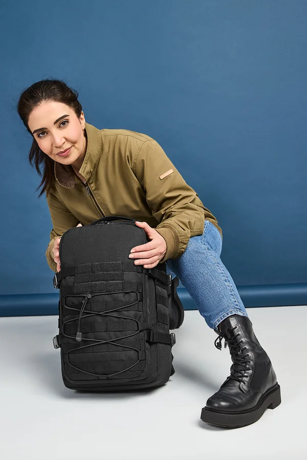 Notebook Backpack Molle Black
