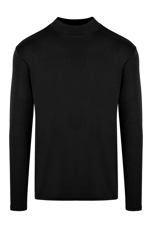 Men´s Premium Highneck Longsleeve Tees Black