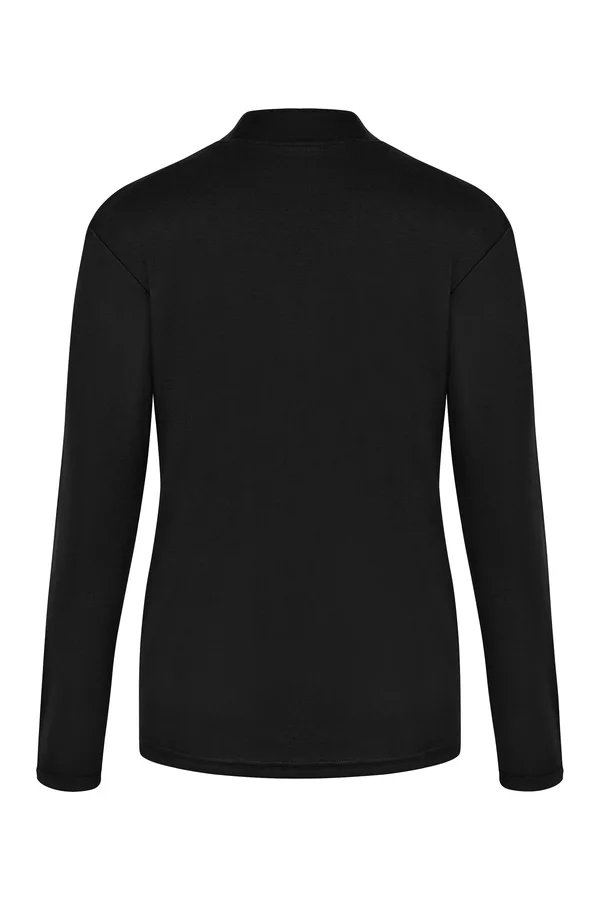 Women´s Premium Highneck Longsleeve Tees Black