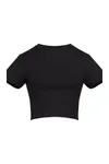 Women's Recycled Cropped T Jet Black