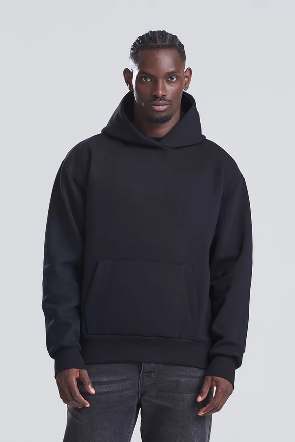 Signature Heavyweight Hoodie deep black