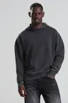 Vintage Washed Hoodie Washed black