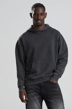 Vintage Washed Hoodie Washed black