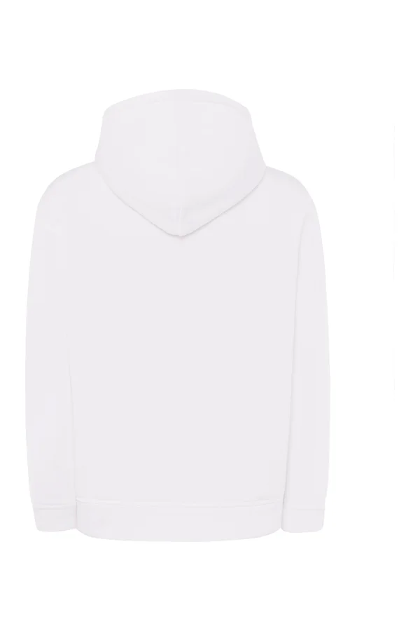 JT Kangaroo Hooded Sweat White