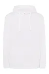 JT Kangaroo Hooded Sweat White