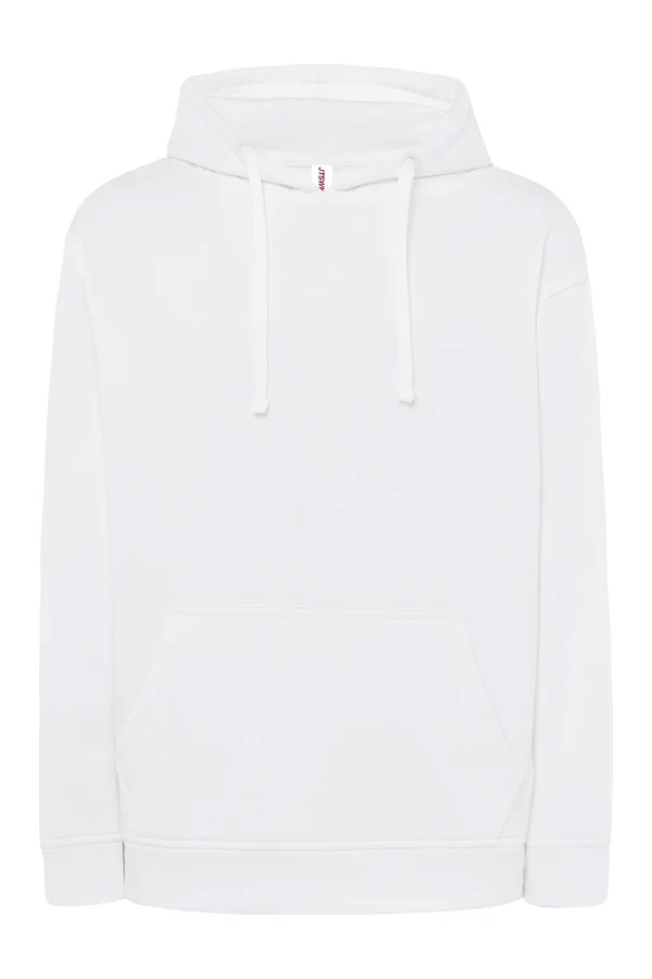 JT Kangaroo Hooded Sweat White