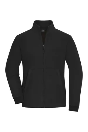 Ladies´ Bonded Fleece Jacket Black / Dark Grey (Solid)