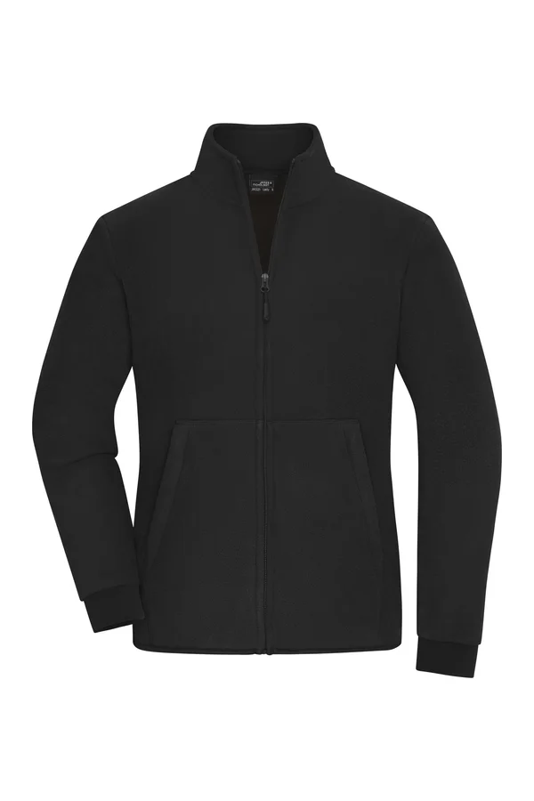 Ladies´ Bonded Fleece Jacket Black / Dark Grey (Solid)