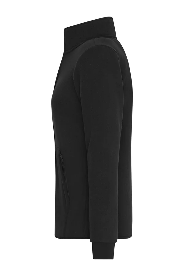 Ladies´ Bonded Fleece Jacket Black / Dark Grey (Solid)