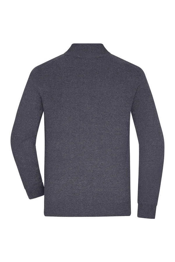 Men´s Half-Zip Troyer anthracite melange