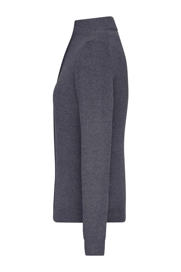Ladies´ Zip-Cardigan anthracite melange
