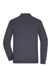 Men´s Zip Cardigan anthracite melange