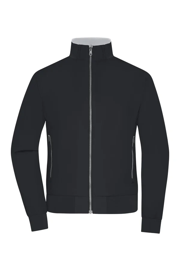 Ladies´ Reversible Blouson Black / Silver (Solid)