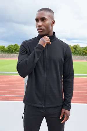 Men´s Sports Structured Fleece Jacket Black