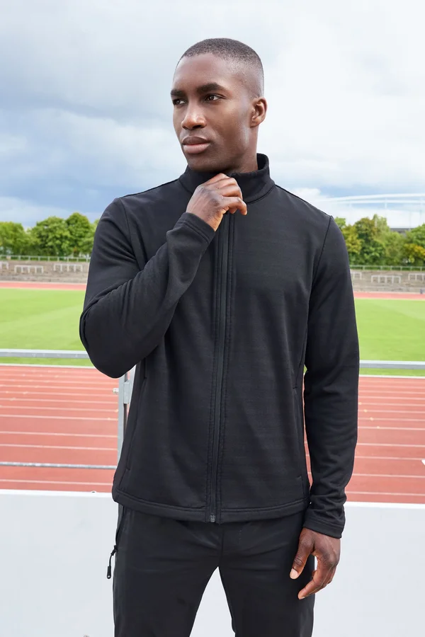 Men´s Sports Structured Fleece Jacket Black