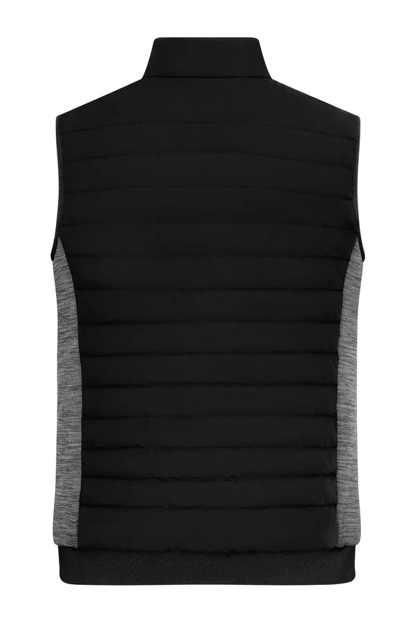 Men´s Padded Hybrid Vest black/carbon melange