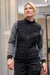 Ladies´ Padded Hybrid Jacket black/carbon melange