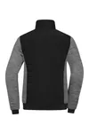 Ladies´ Padded Hybrid Jacket black/carbon melange