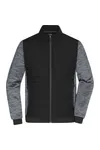 Men´s Padded Hybrid Jacket black/carbon melange
