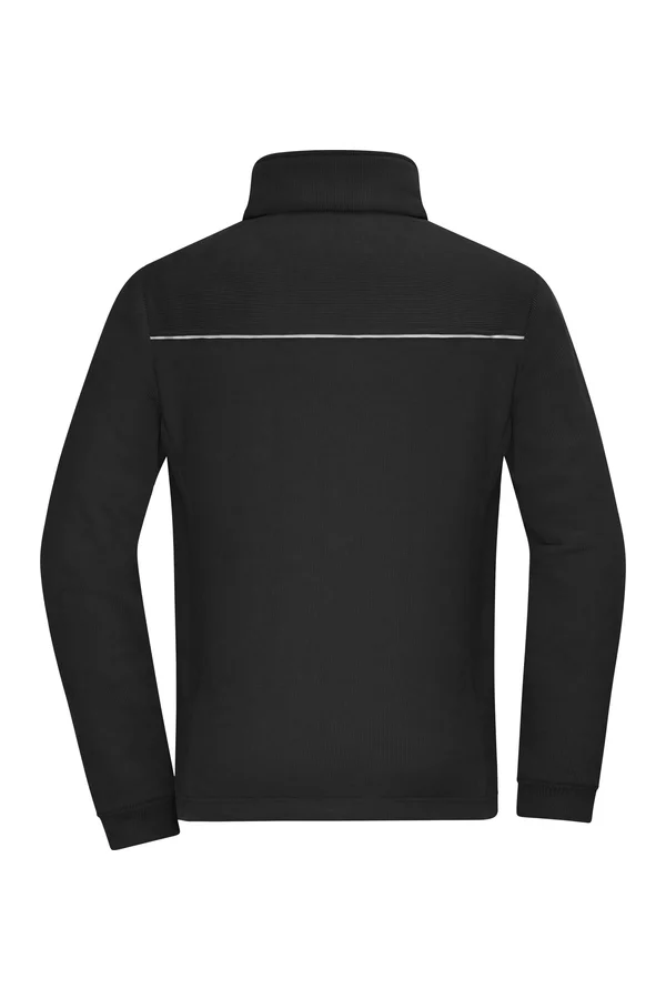 Fleece Jacket - Corduroy Look Black