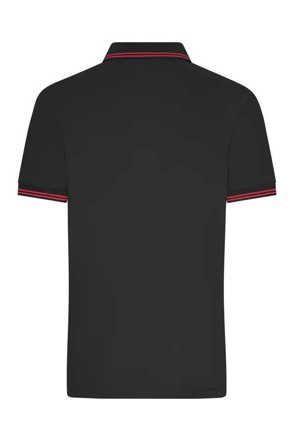 Men´s Functional Polo Black / Red