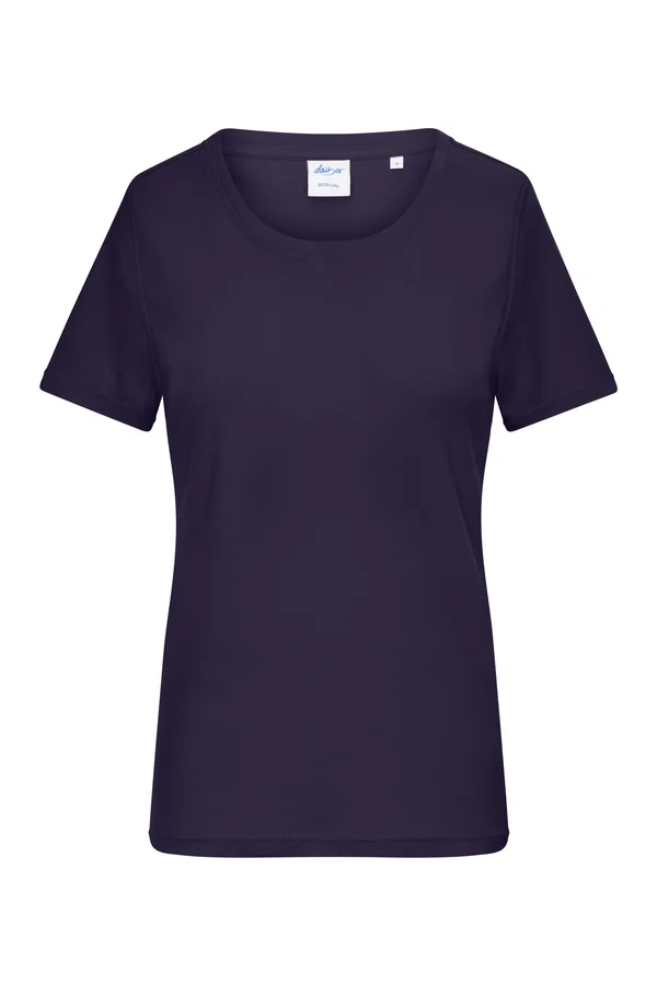Ladies´ T-Shirt 1:1 Rib Deep Purple