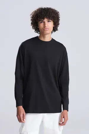 Oversize 100 Long Sleeve T deep black