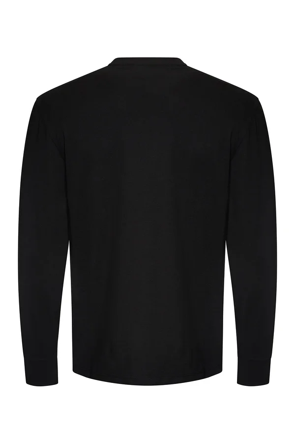 Oversize 100 Long Sleeve T deep black
