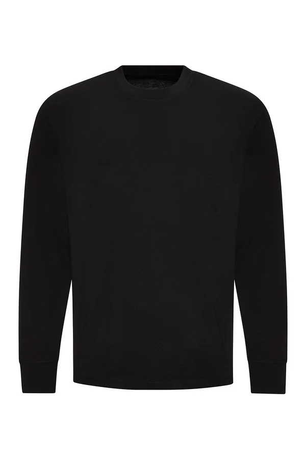 Oversize 100 Long Sleeve T deep black