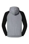 Nublend® Colour-Block Raglan Hooded Sweatshirt Oxford Grey / Black